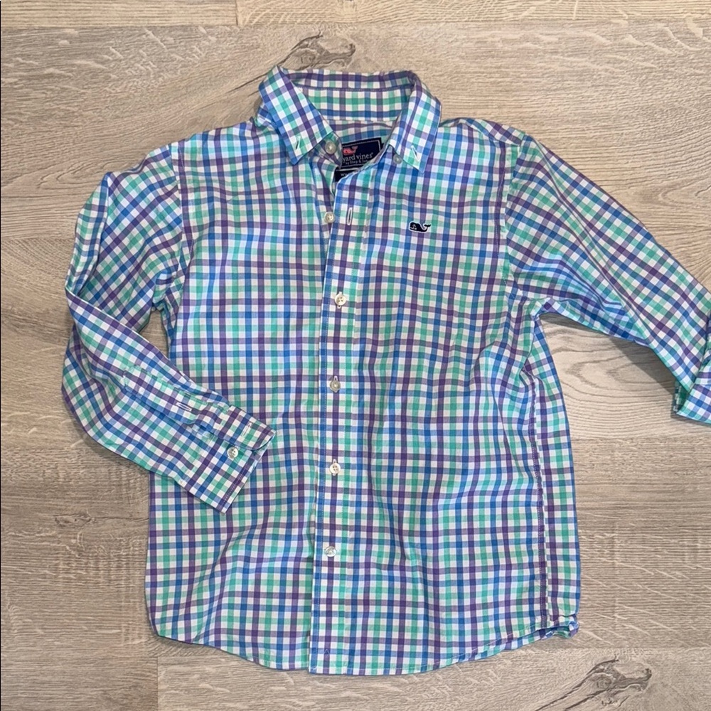 Boys Vineyard Vines Multicolor Checkered Shirt